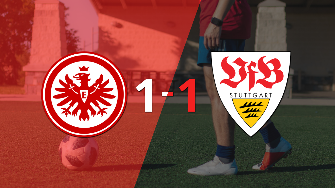 Eintracht Frankfurt y Stuttgart igualaron 1 a 1