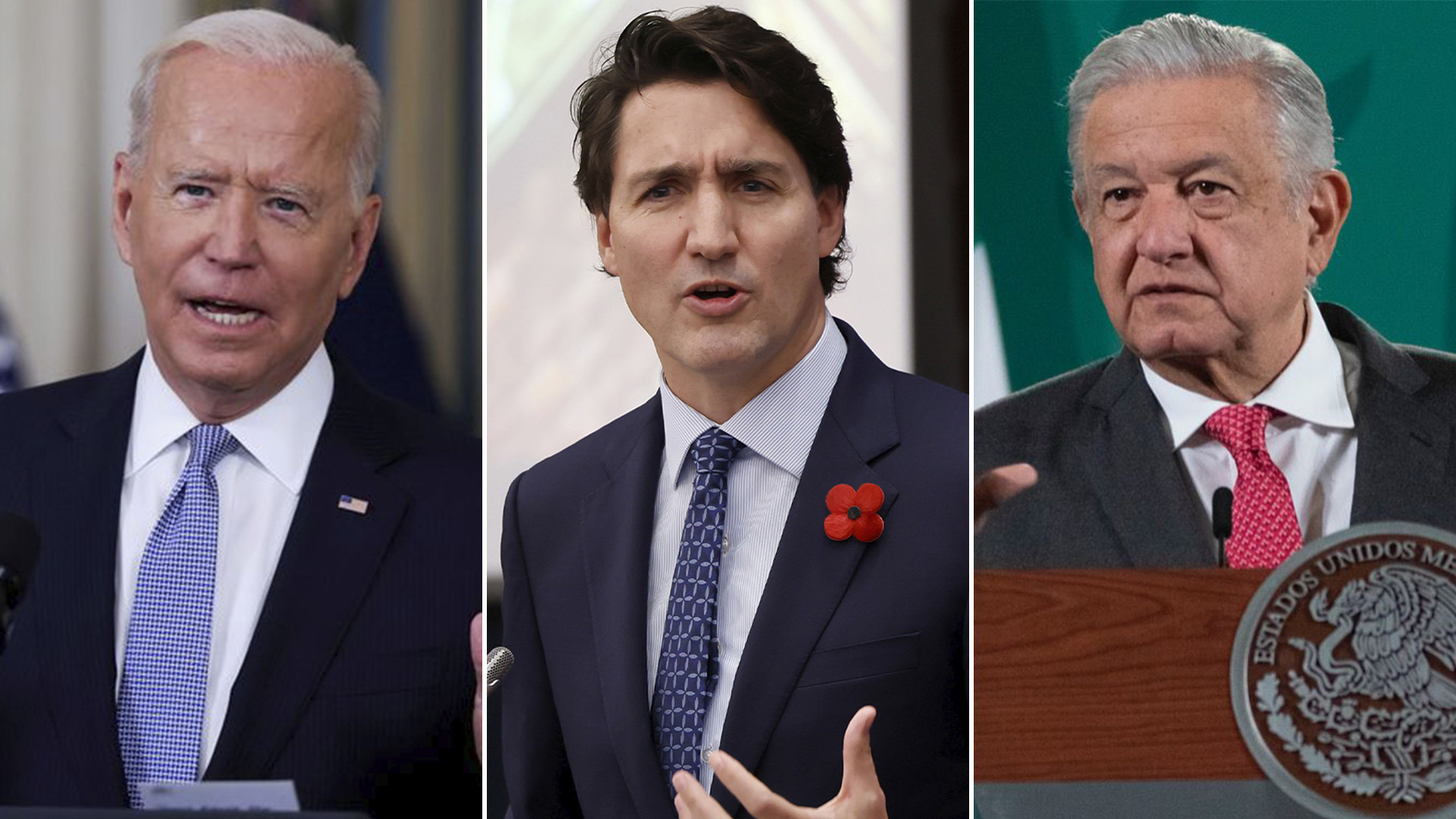 Los presidentes de Estados Unidos, Canadá y México sostendrán la X Cumbre de Líderes de América del Norte el próximo 10 de enero.(Reuters // Presidencia de México)