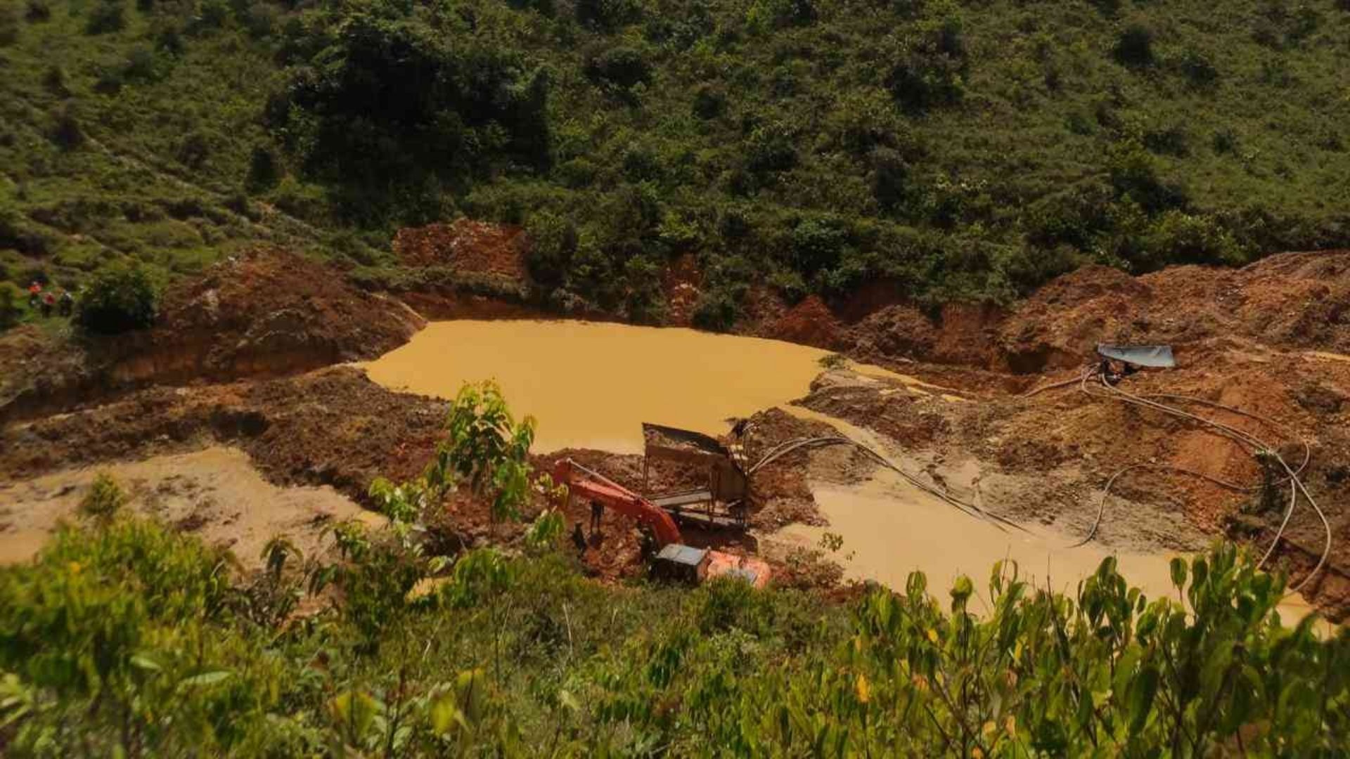 Según Global Forest Watch, en 2019 Antioquia perdió 27.0 kha de bosque natural, lo que equivale a 10.3Mt de CO₂ de emisiones. Foto: Ejército Nacional