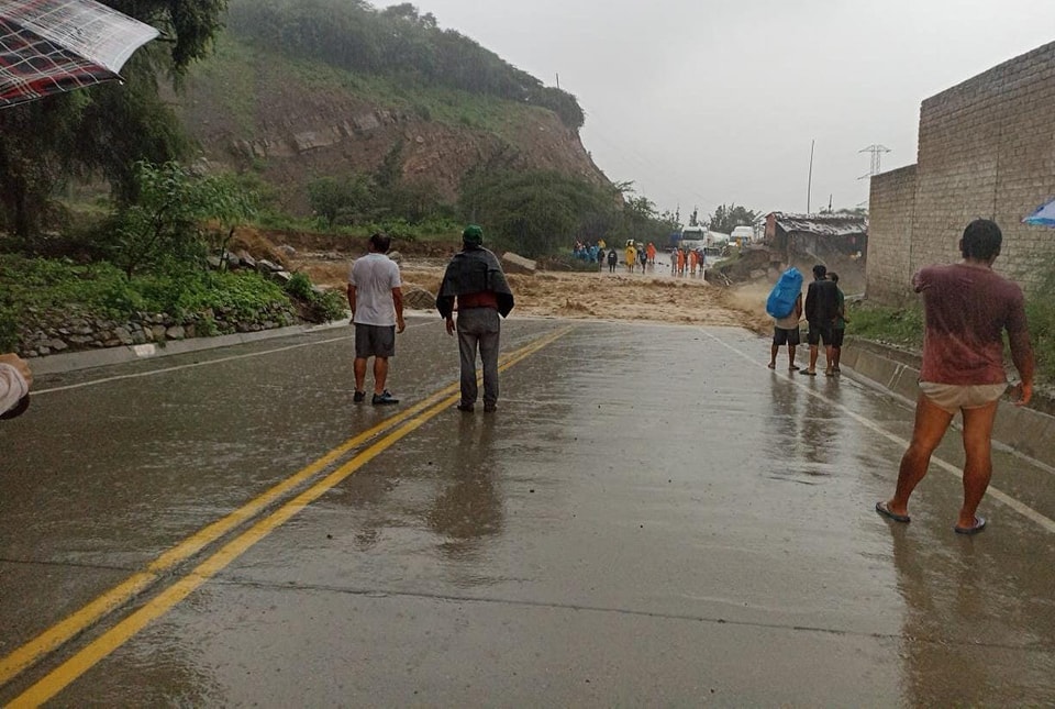 Cajamarca: Se activan quebradas por Niño Costero y carreteras quedan bloqueadas por deslizamiento de piedras