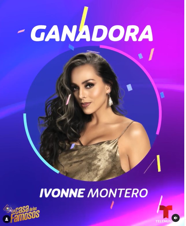 Ivonne Montero won 200 thousand dollars in cash (Photo: Instagram/@telemundorealities)