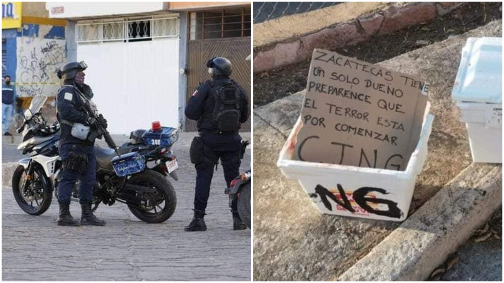 “El terror está por comenzar”, CJNG abandonó cuerpos con narcomensajes en Zacatecas