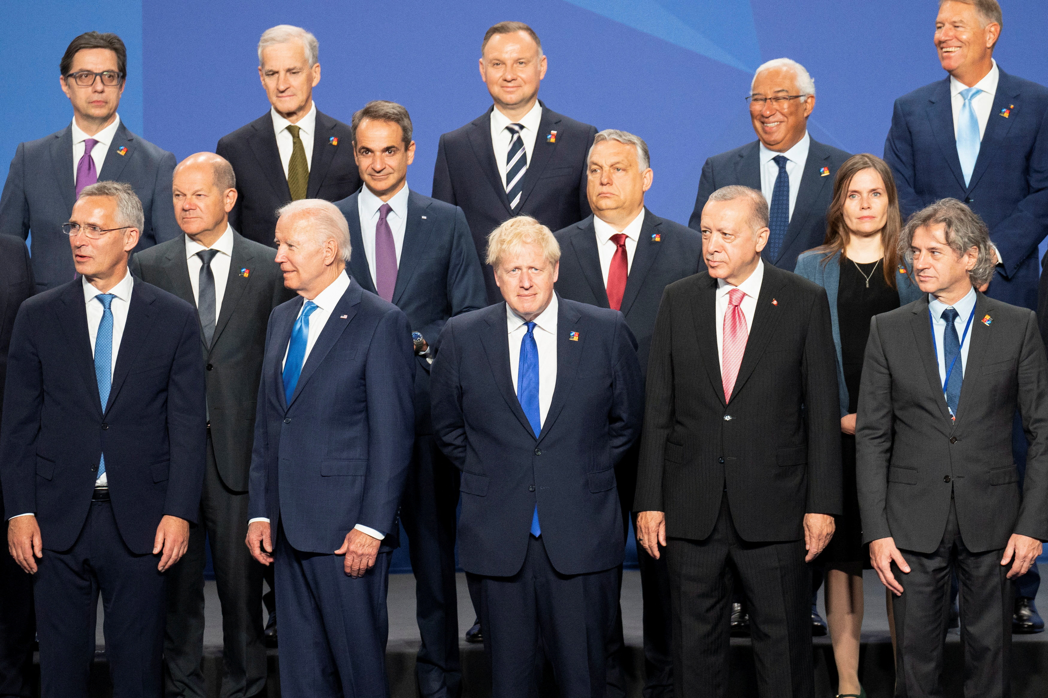 Foto grupal de los líderes de la OTAN reunidos este miércoles en Madrid (Stefan Rousseau via REUTERS)