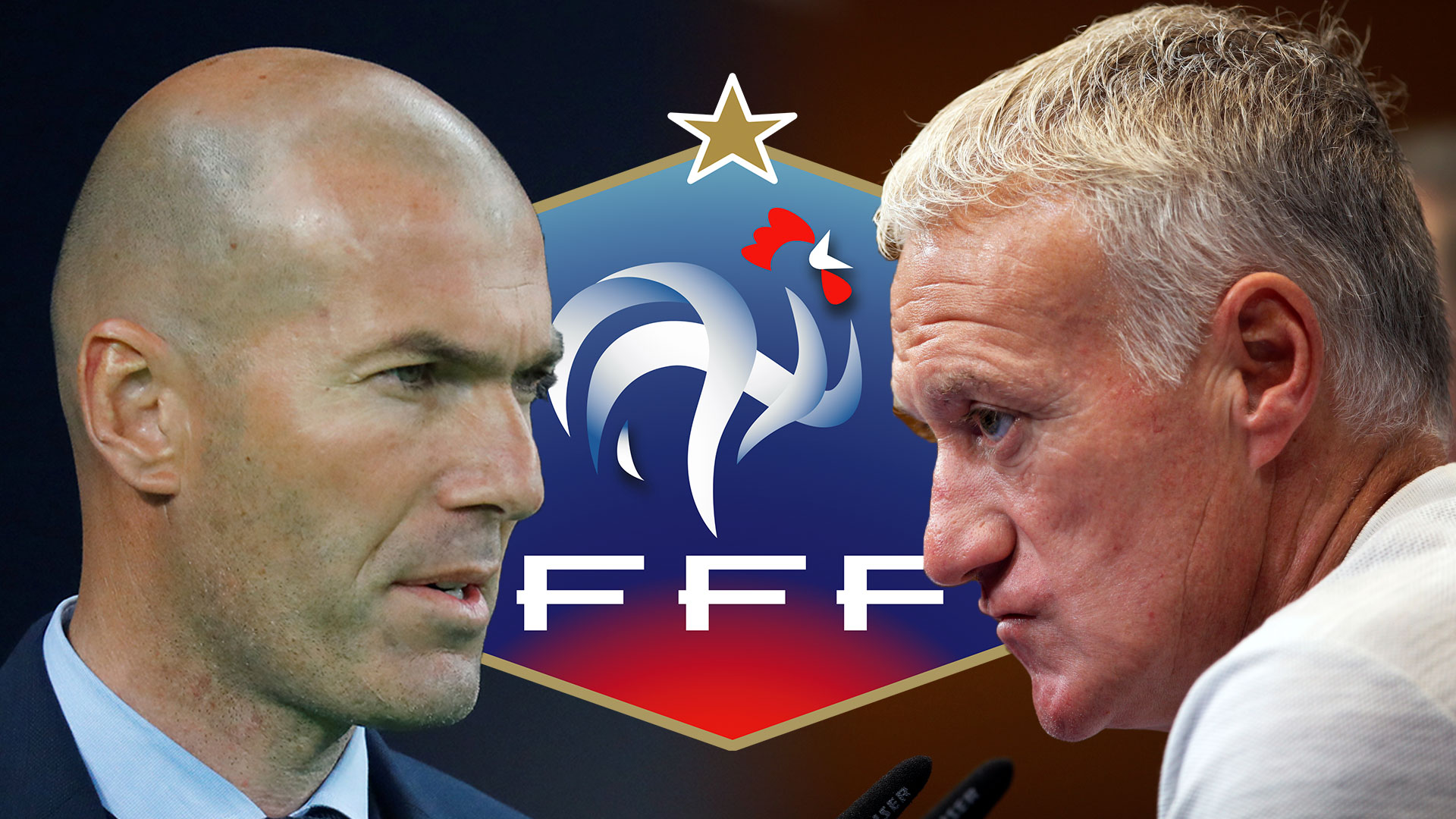 También se vinculó a Zidane con la Selección de Francia, hoy en manos de Didier Deschamps 