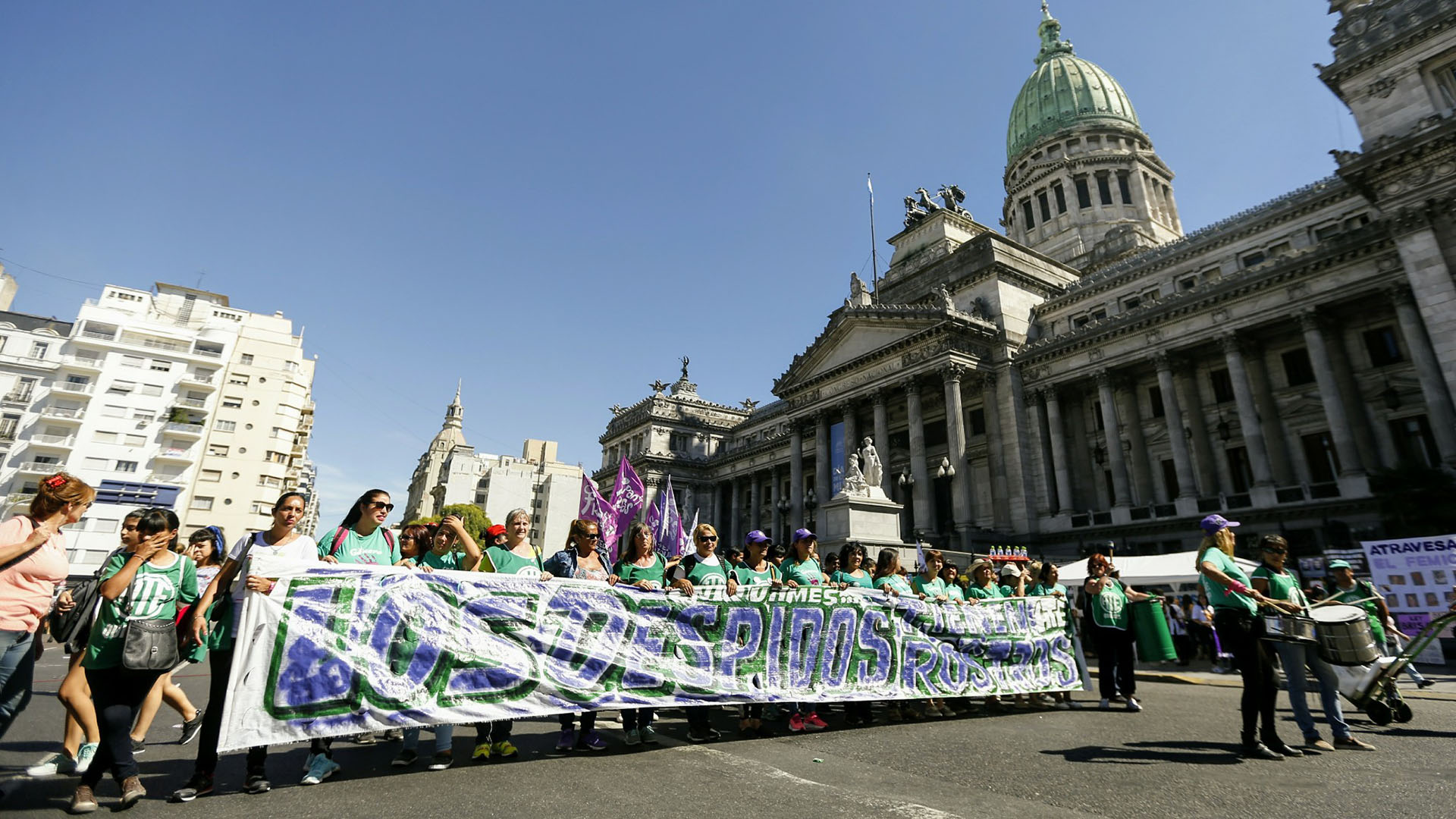 La convocatoria es a las 16.00 en Avenida 9 de julio y Avenida de Mayo (Nicolás Aboaf)