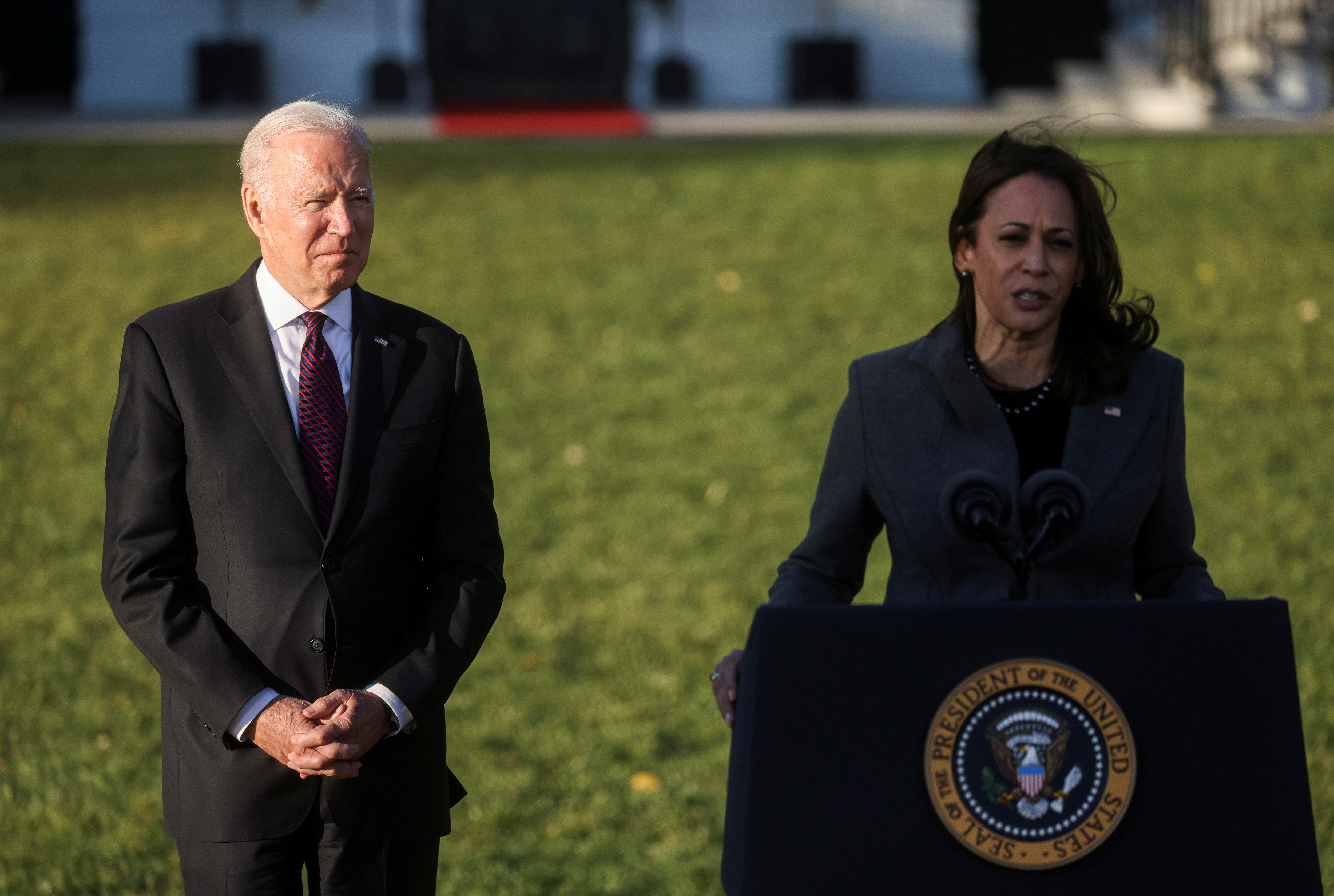 Joe Biden y Kamala Harris (REUTERS/Leah Millis/File Photo)