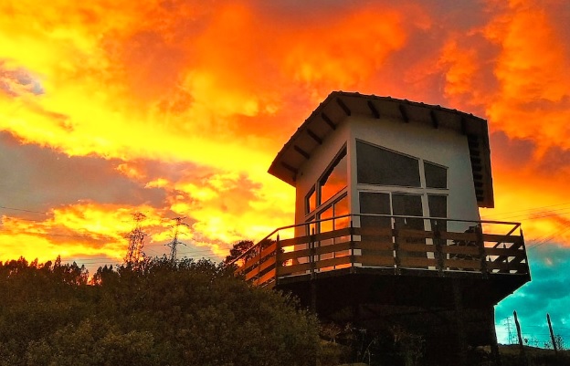 En la imagen, una casa turística de estilo italiano ubicada en Paipa, Boyacá. Foto: Cortesía