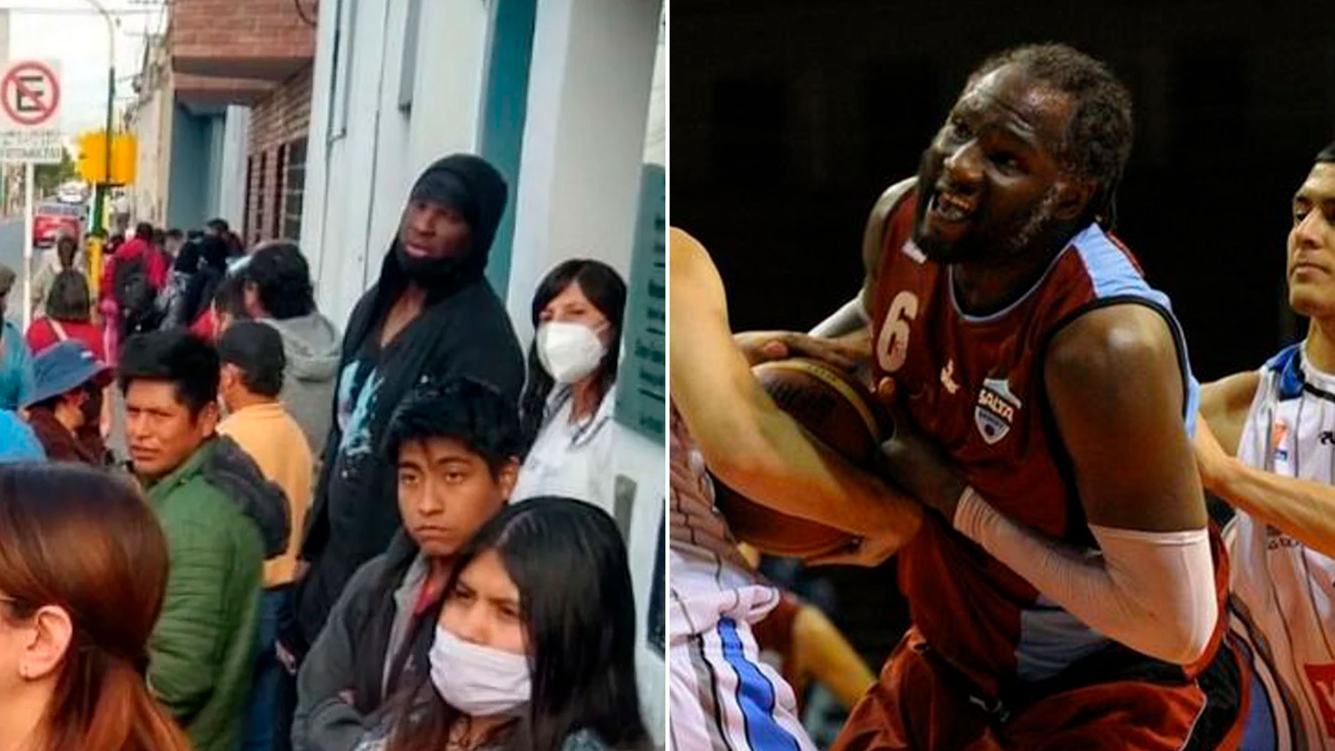 El basquetbolista estadounidense que hizo la fila para cobrar los 45.000 pesos del IFE cuenta su dramática situación