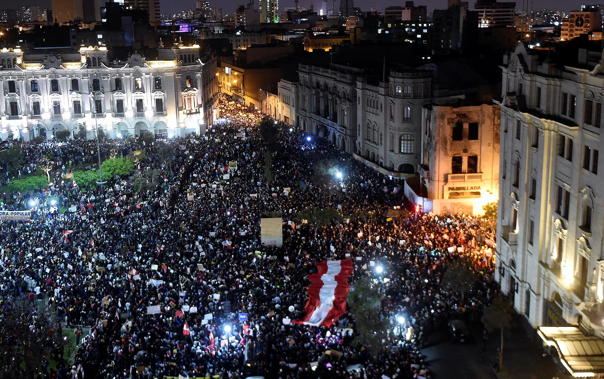 Manifestaciones en Perú contra el presidente Merino
