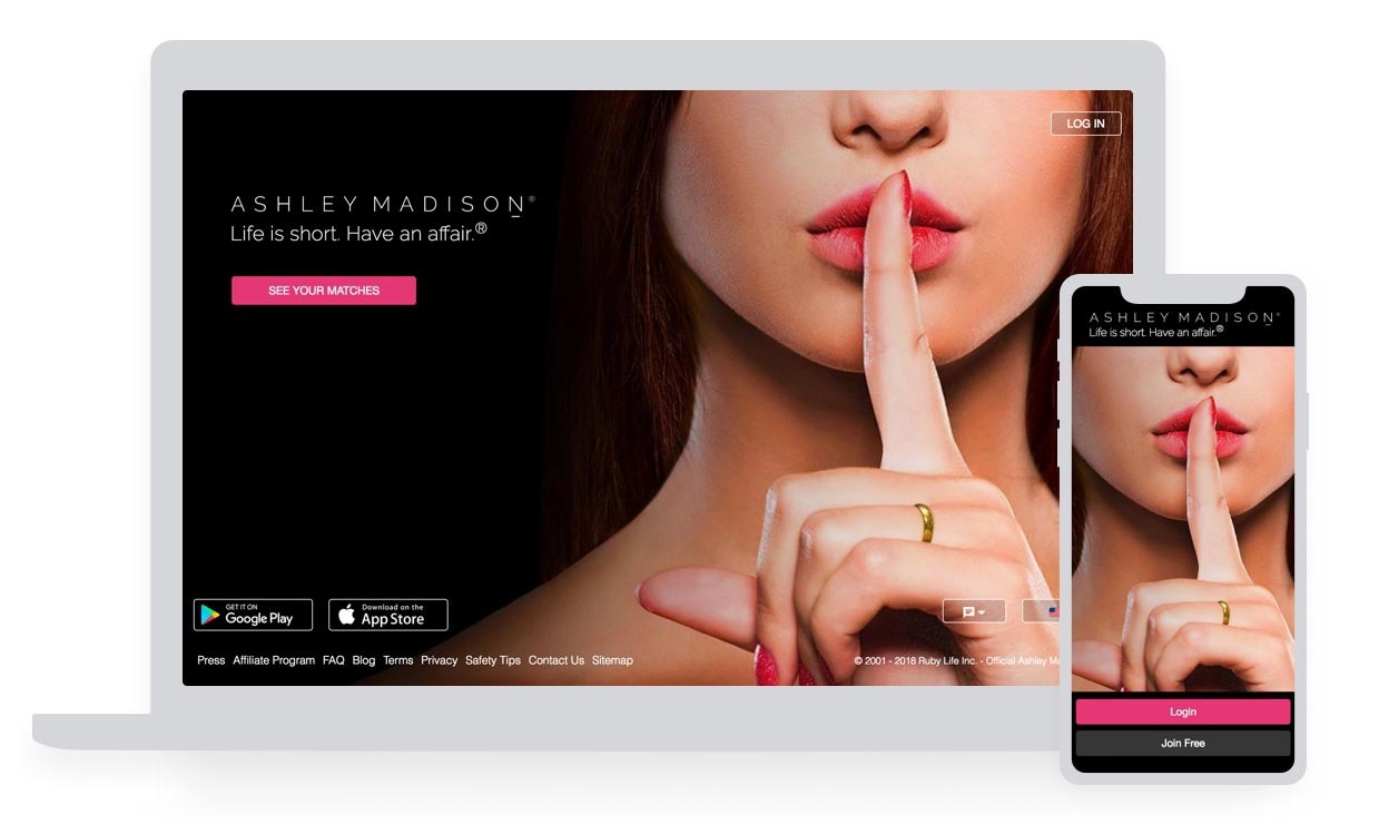 La aplicación de Ashley Madison motiva a las personas a tener parejas fuera del matrimonio. (Ashley Madison)