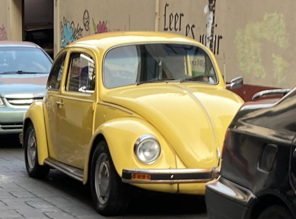 Los coches escarabajos se dejaron de fabricar en 2003 (Foto: Mon Limón/Twitter)