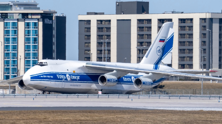 Canada seized a cargo plane belonging to the Russian company Volga-Dnepr for its involvement in the invasion of Ukraine.  (Twitter)