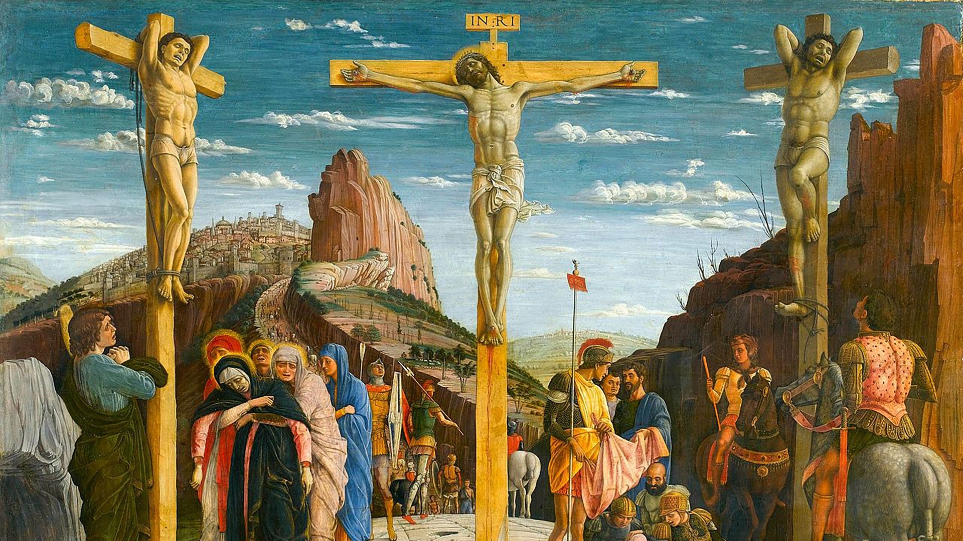 Jesús muere en la cruz