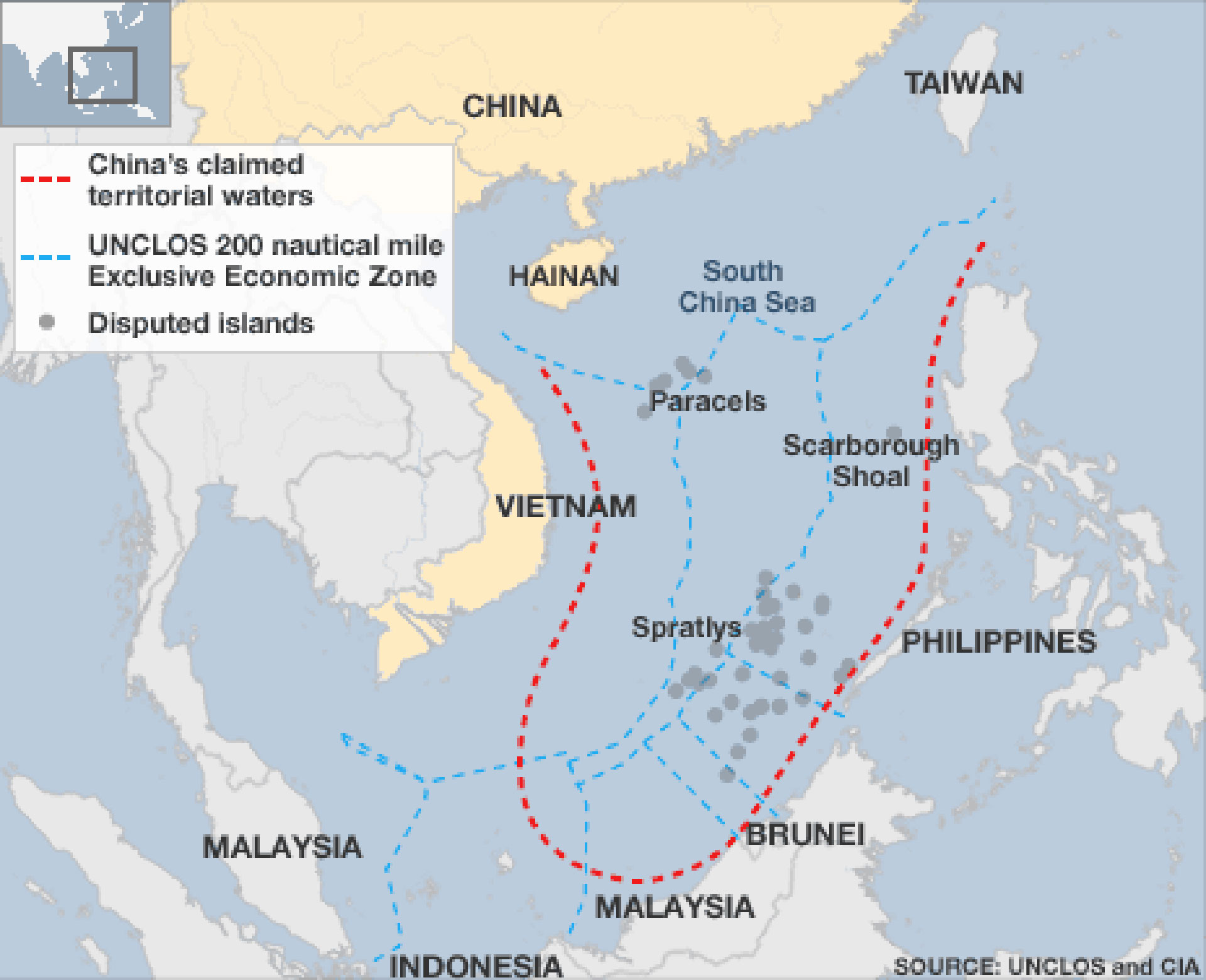 КНР И споры в Южно-китайском море