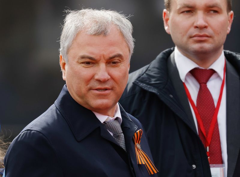 El presidente de la Duma Estatal de Rusia, Viacheslav Volodin. REUTERS/Maxim Shemetov