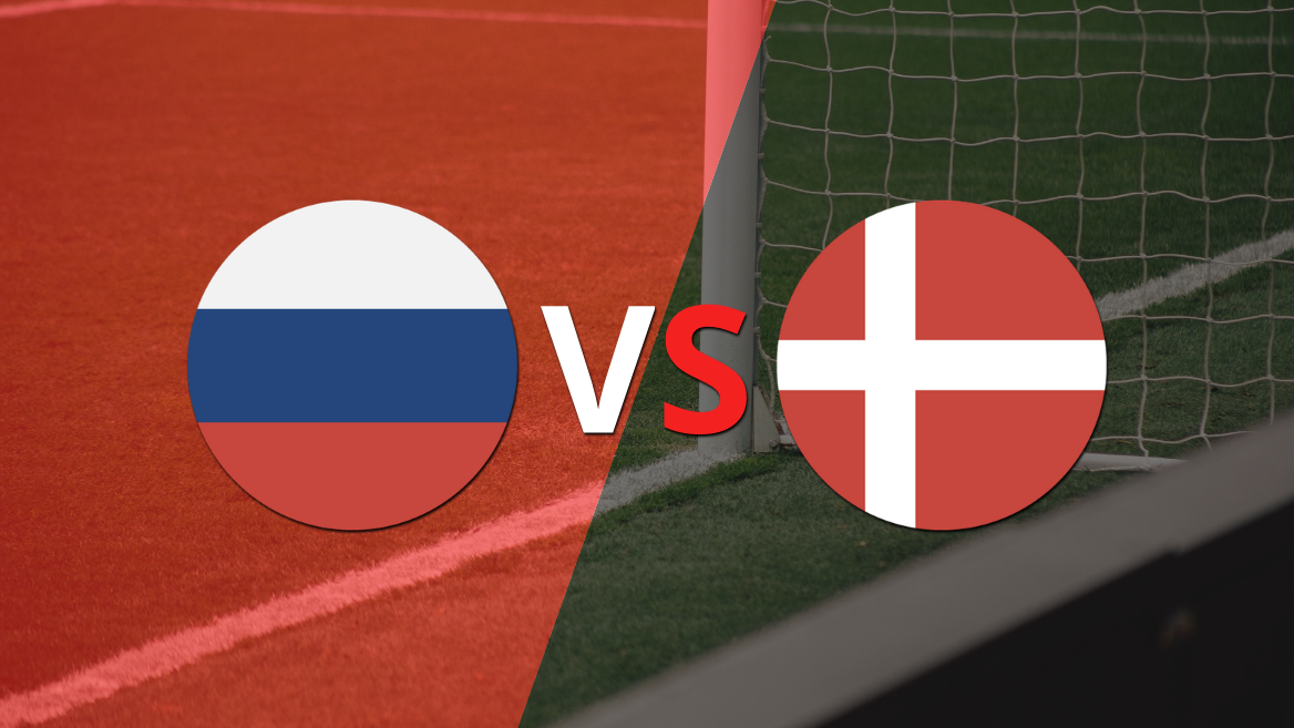De visitante Dinamarca goleó a Rusia con un contundente 4 a 1