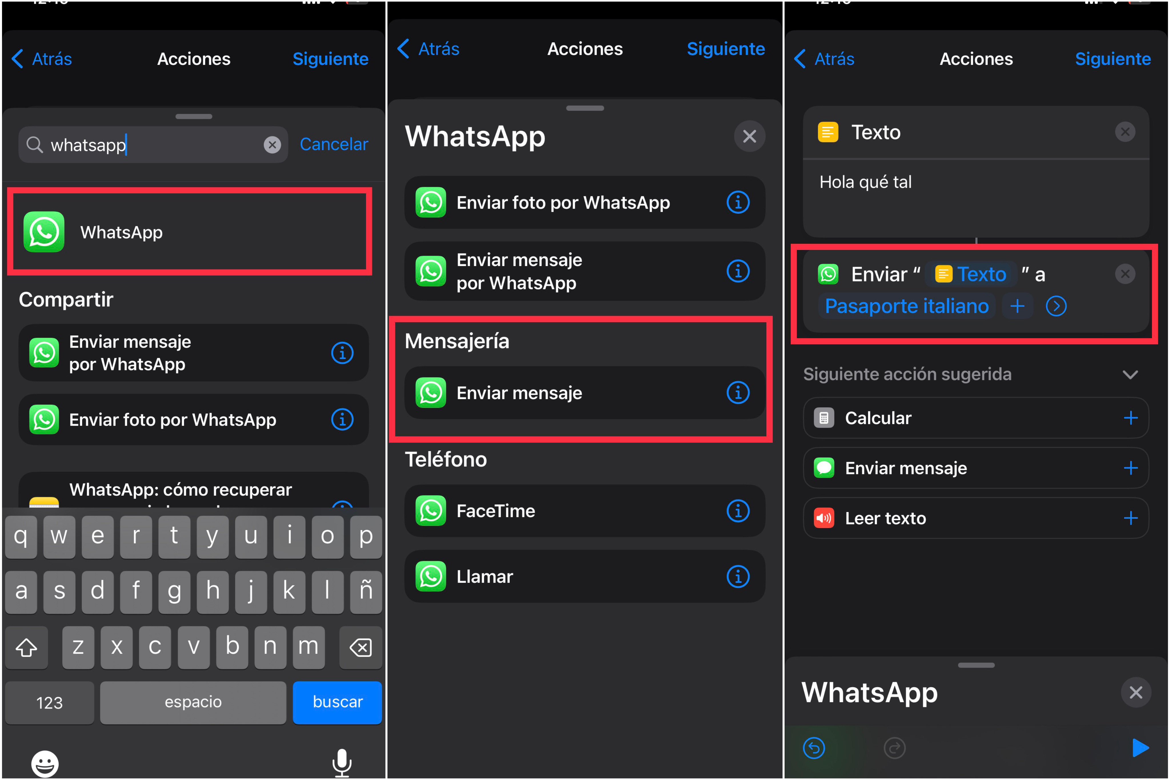 Programar mensajes en WhatsApp en iPhone. (foto: Composición/Jose Arana)