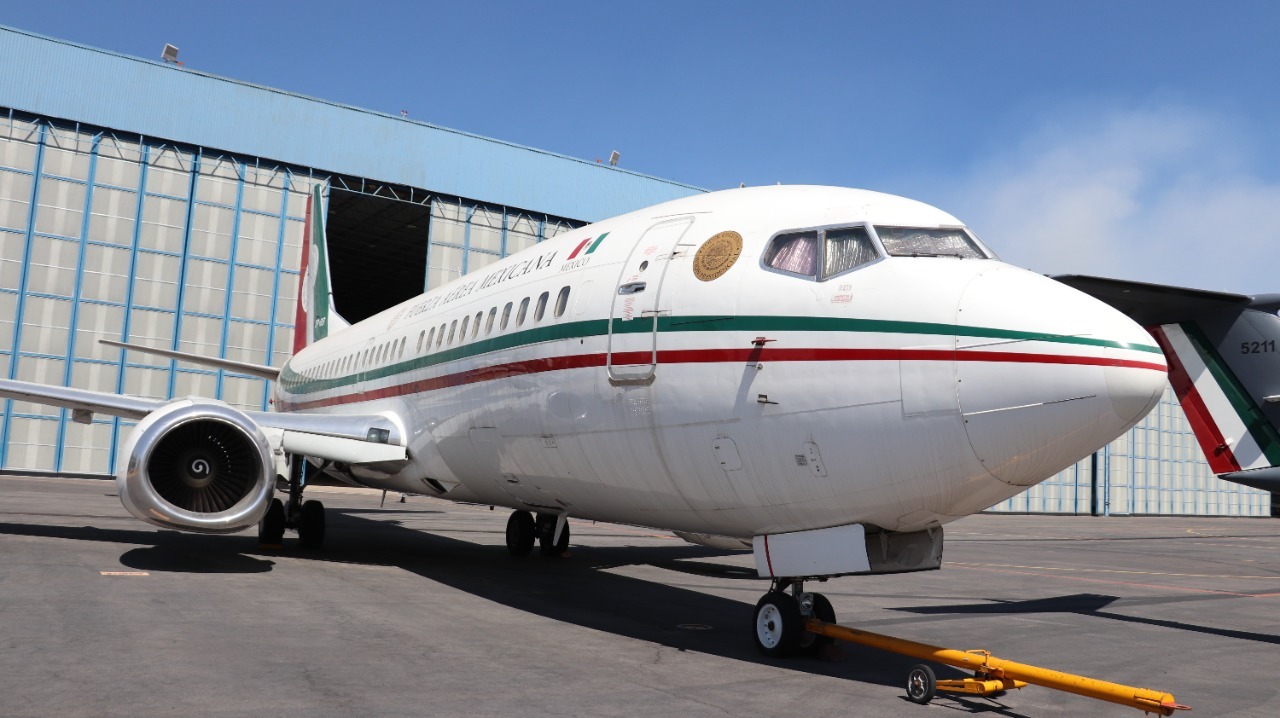 El polémico y lujos avión presidencial de Peña Nieto (FOTO: INDEP)