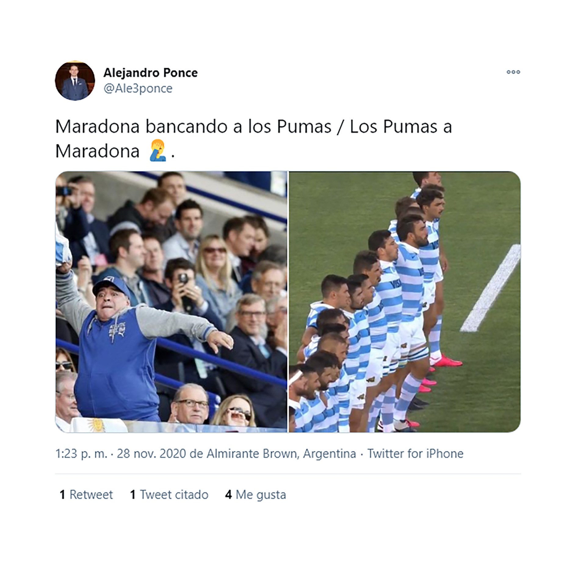 Especialista Correspondiente a descuento Los memes en las redes contra Los Pumas por no homenajear a Maradona en el  duelo ante los All Blacks - Infobae