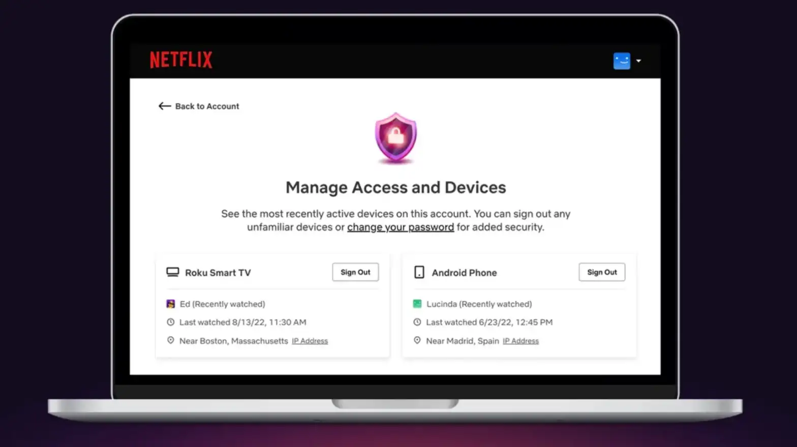 Netflix: cómo sacar a cualquier usuario de una cuenta