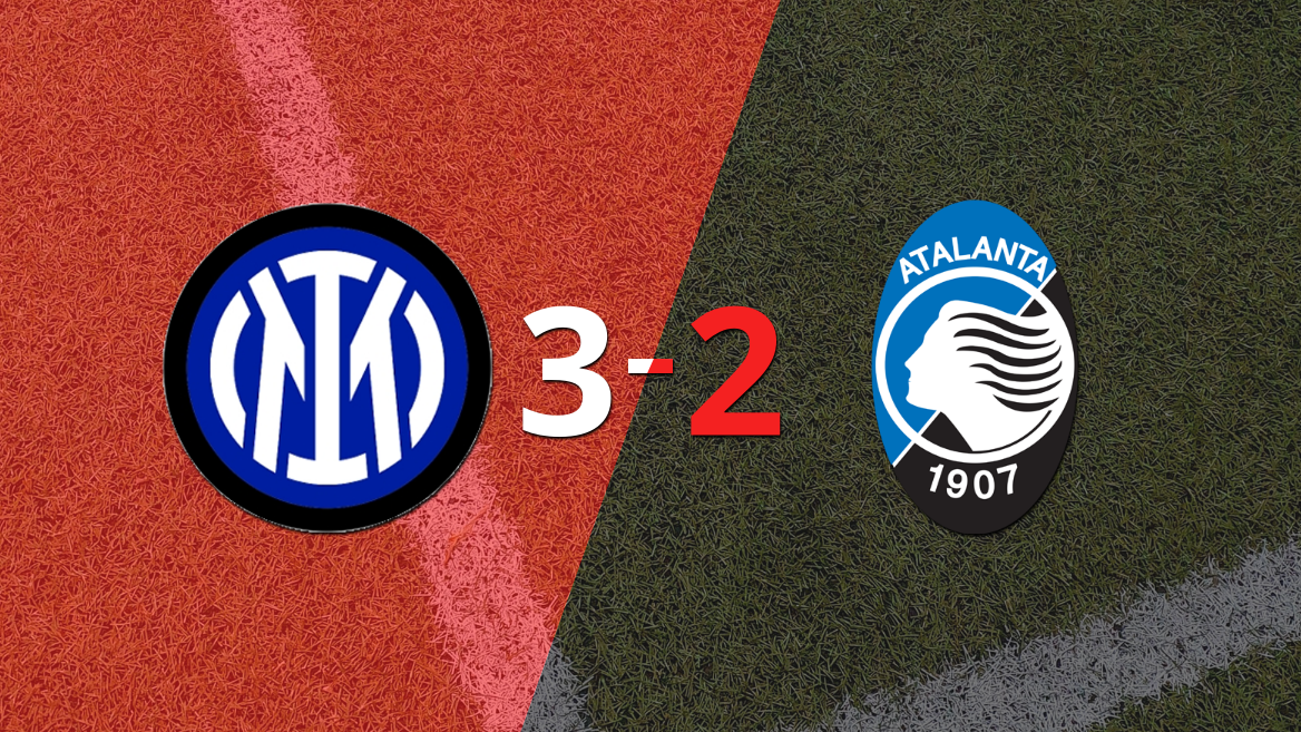 Partido de muchos goles y triunfo de Inter sobre Atalanta