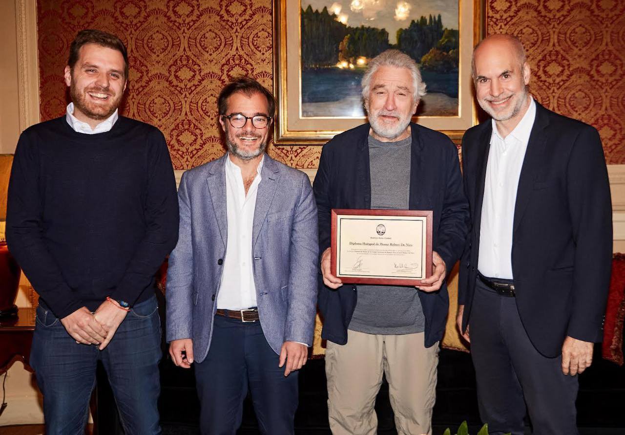 Días atrás Robert De Niro fue declarado Huésped de Honor de la Ciudad de Buenos Aires 