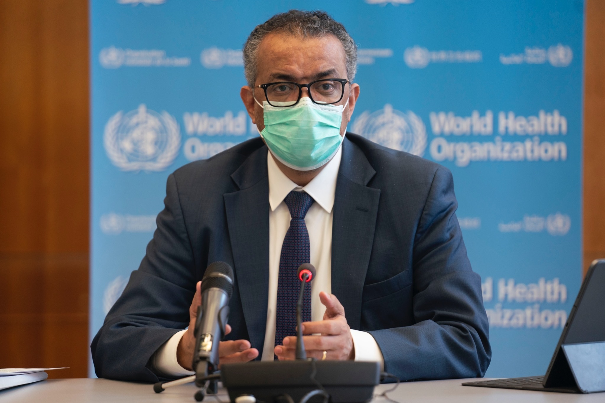 El director general de la Organización Mundial de la Salud (OMS), Tedros Adhanom Ghebreyesus 
