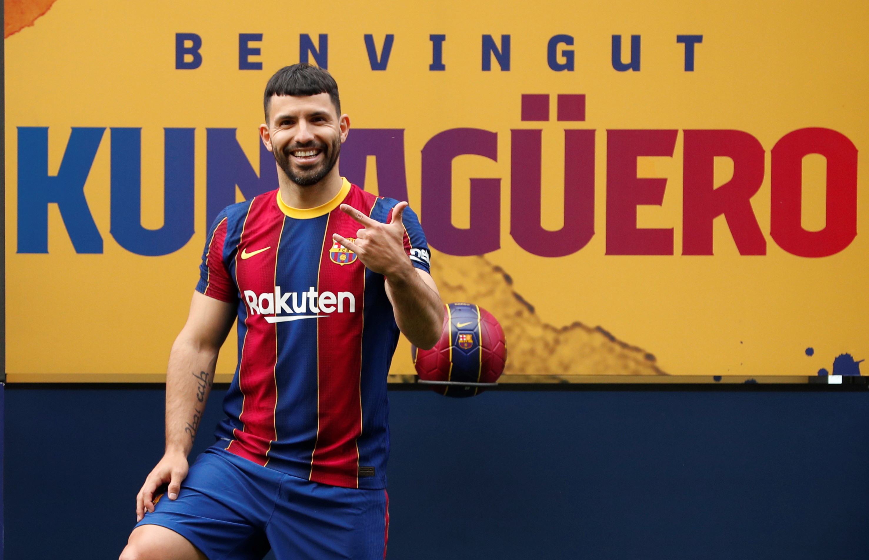 Sergio Agüero se convirtió en nuevo jugador del FC Barcelona (Foto: Reuters)
