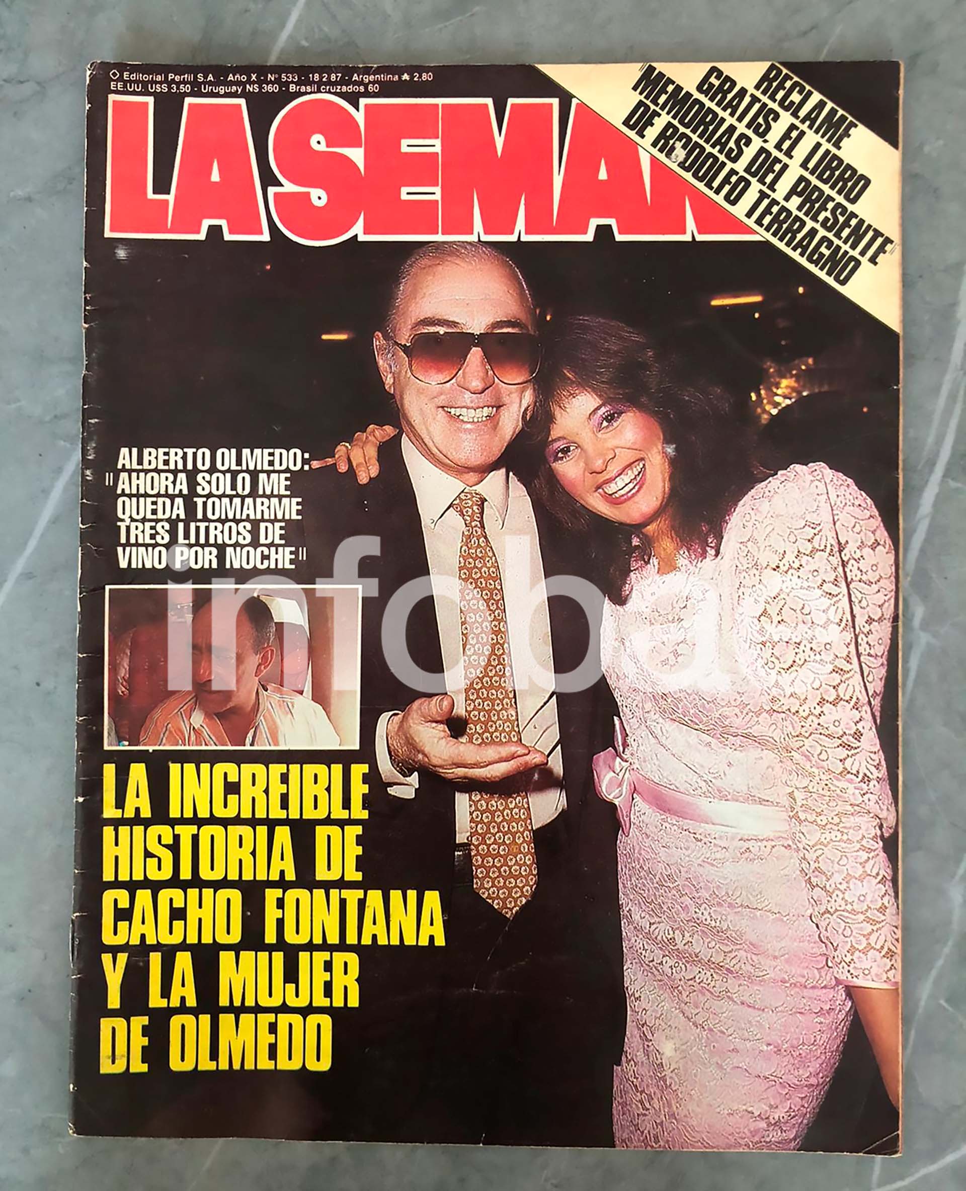 Las principales revistas de actualidad y de espectáculos hablaron durante semanas de la relación entre Nancy Herrera y Cacho Fontana. Olmedo se separó de Nancy y trató de evitar al periodismo