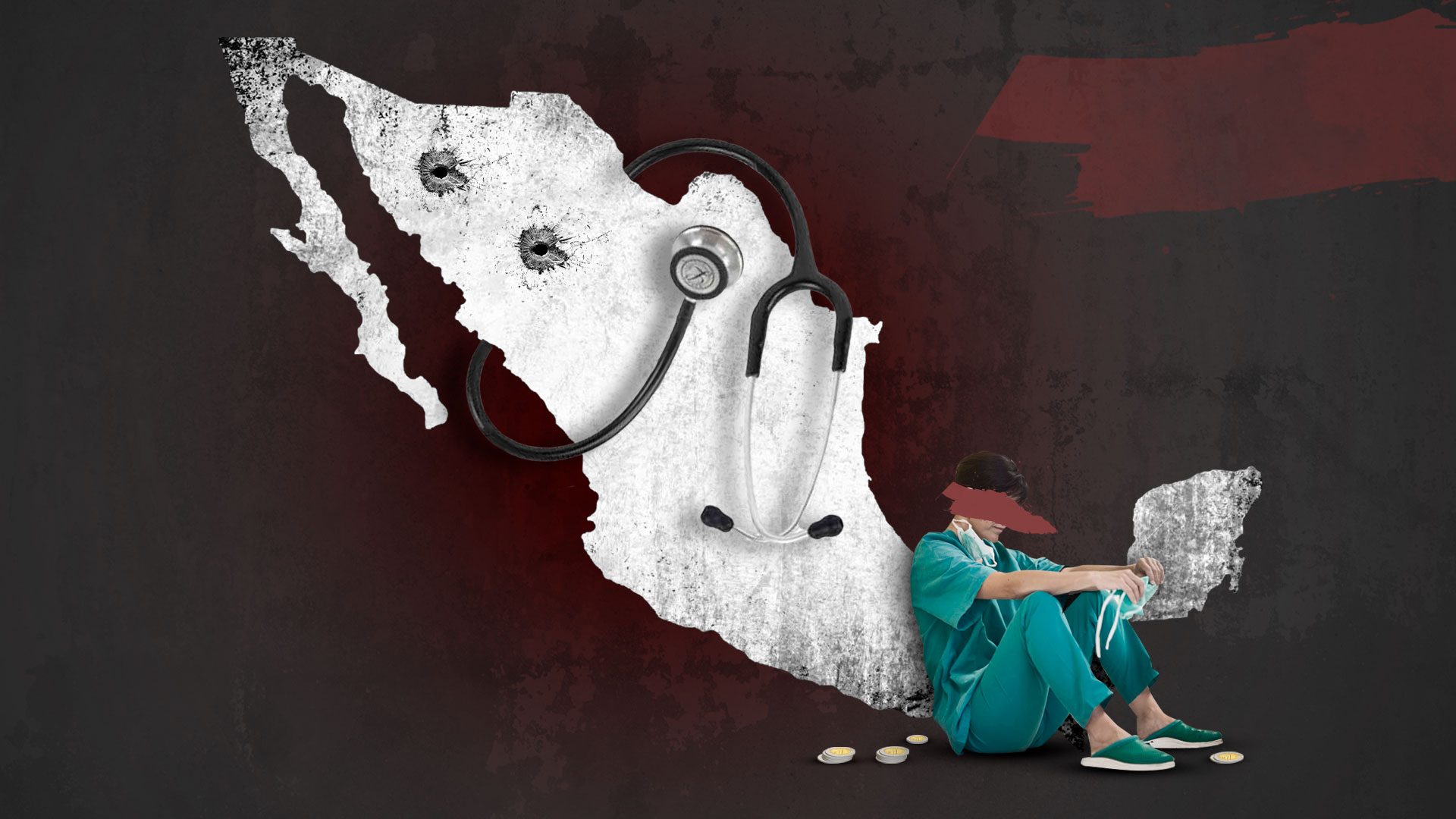 Con la contratación de médicos cubanos quedaron expuestos los problemas que enfrenta el personal de salud en México (Ilustración: Jovani Pérez/ Infobae)