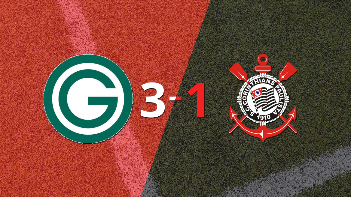 Goiás logró una victoria sólida ante Corinthians por 3 a 1