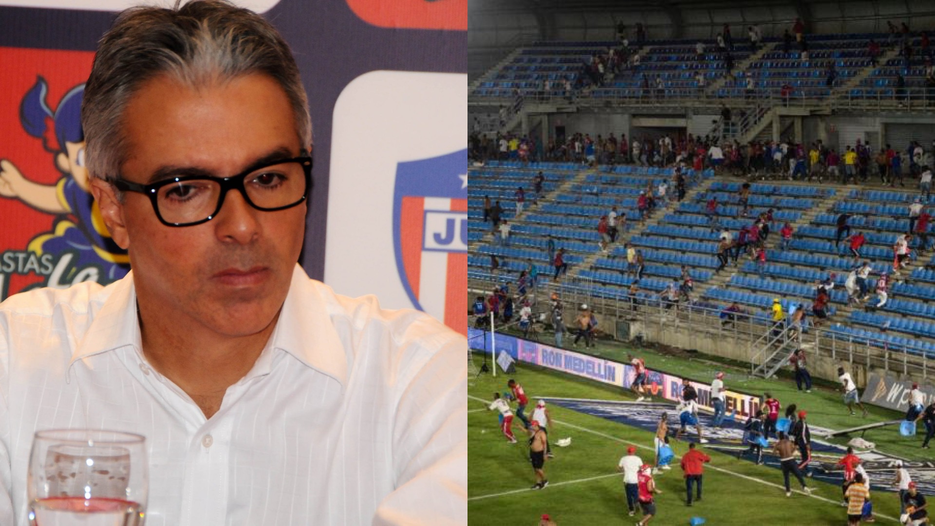 Alejandro Arteta requests the intervention of the authorities after the fight between barristas during the coastal classic at the Sierra Nevada Stadium for the BetPlay I 2022 League