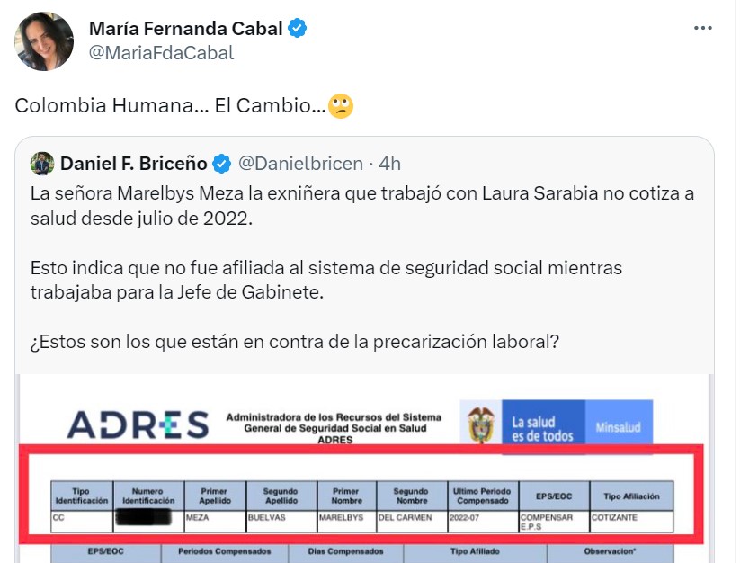 Trino María Fernanda Cabal