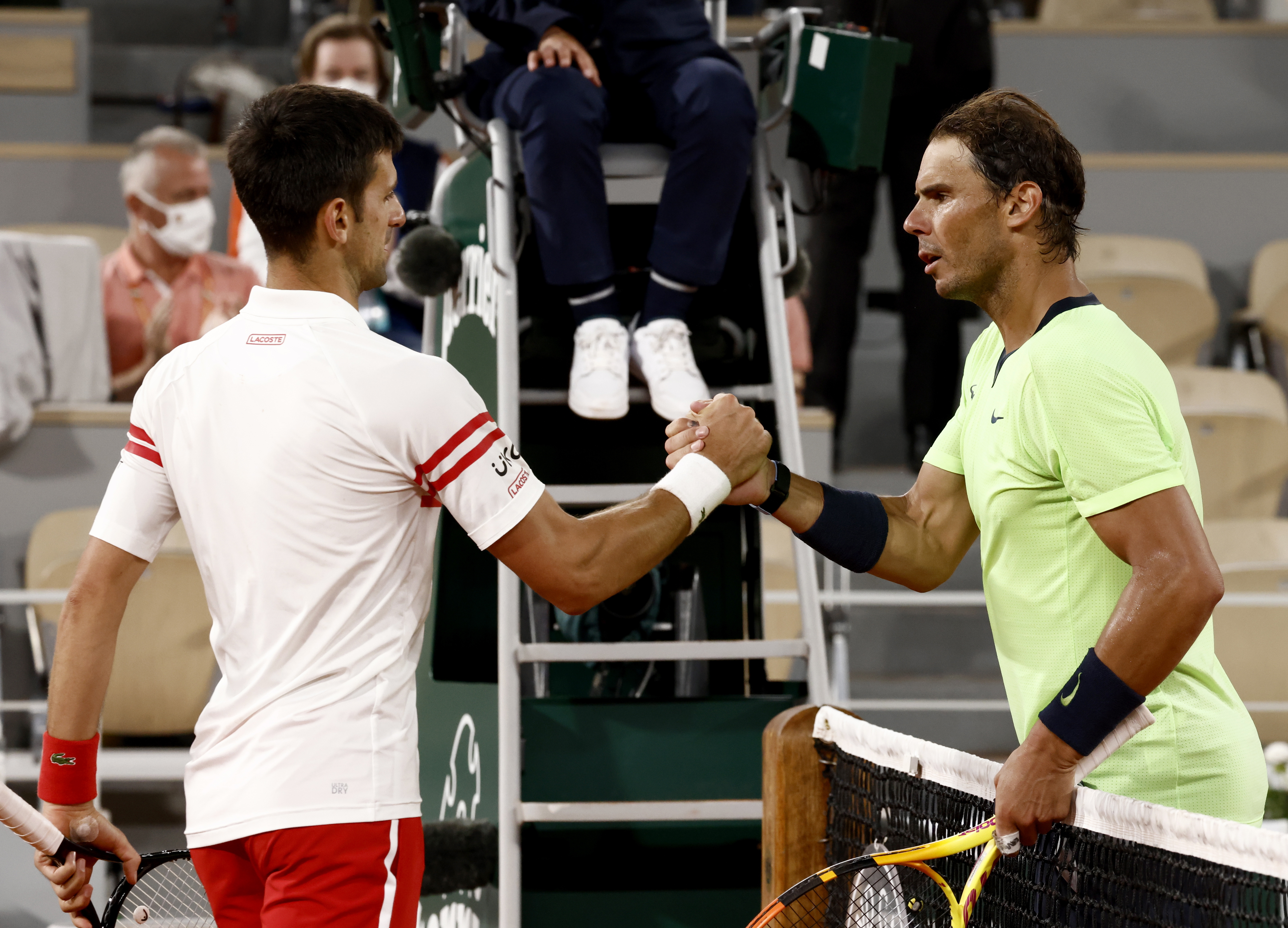Nadal volvió a plantear sus diferencias con Djokovic sobre el tema de la vacunación contra el coronavirus (Foto: EFE)