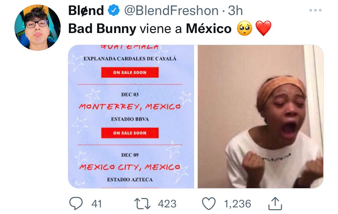 Foto: Twitter/@BlendFreshon