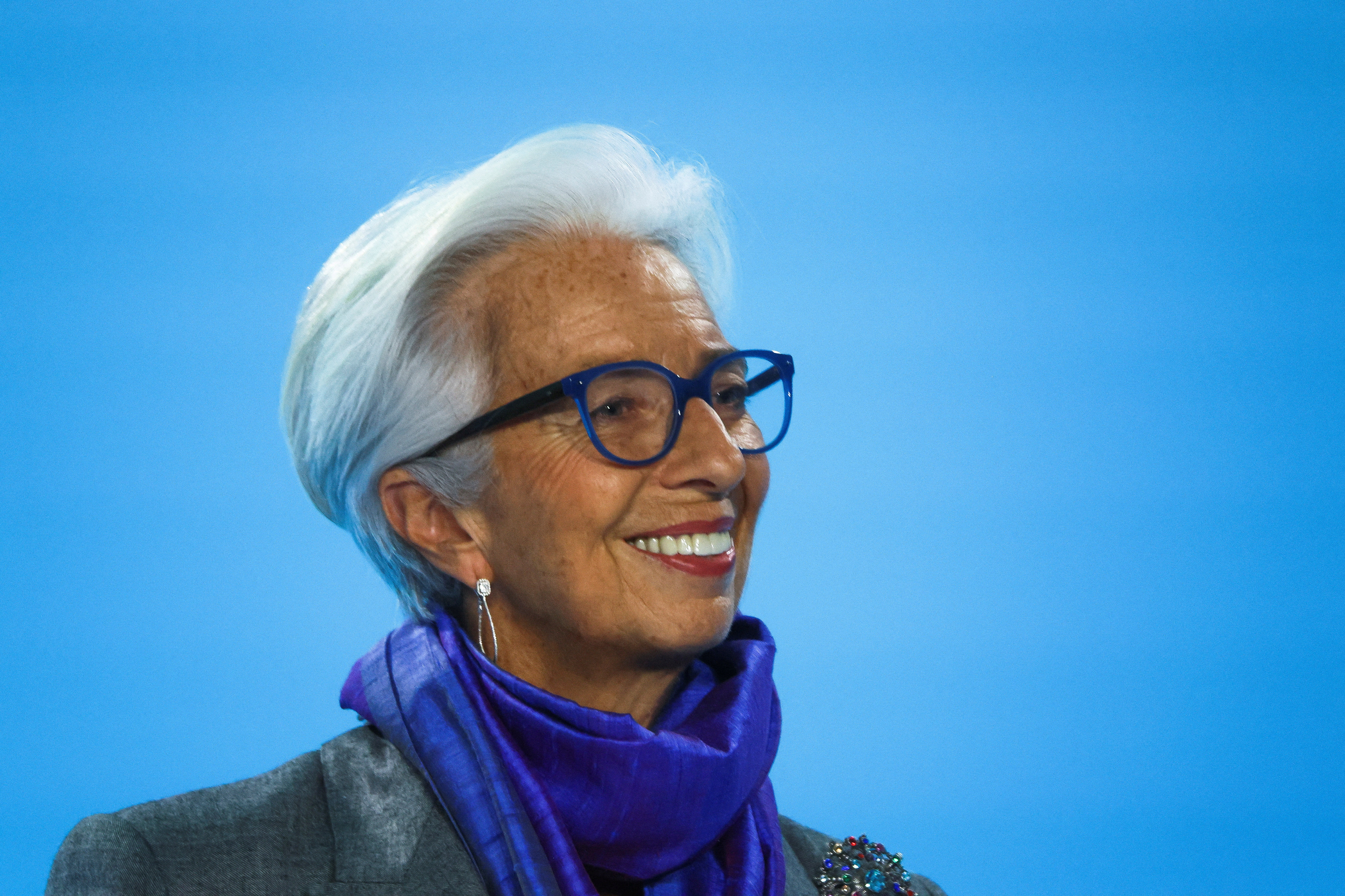 Christine Lagarde, presidenta del Banco Central Europeo (REUTERS/Wolfgang Rattay/File Photo)