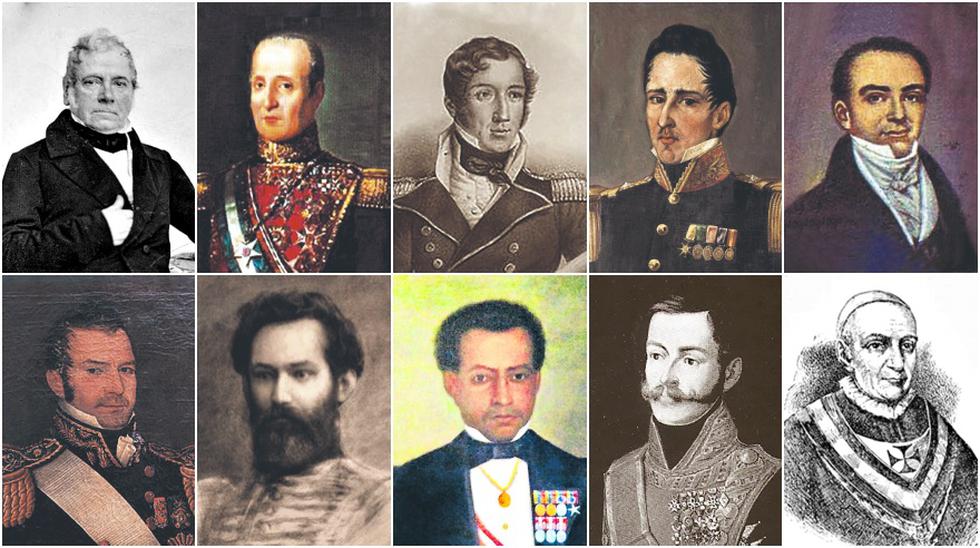 collage de personajes importantes de la historia