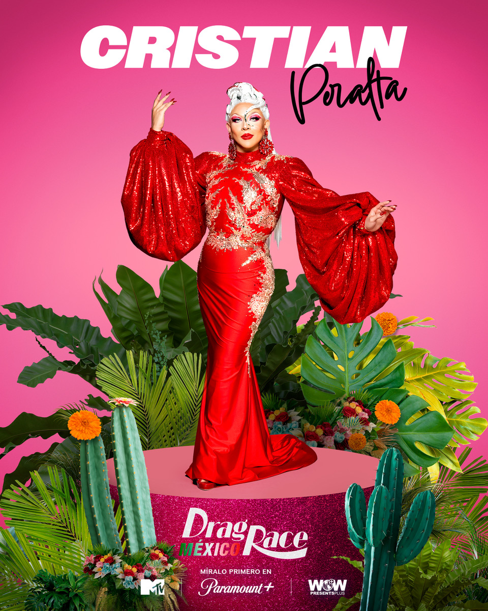 Cristian Peralta has become famous for his imitations (Twitter/@DragRaceMexico)