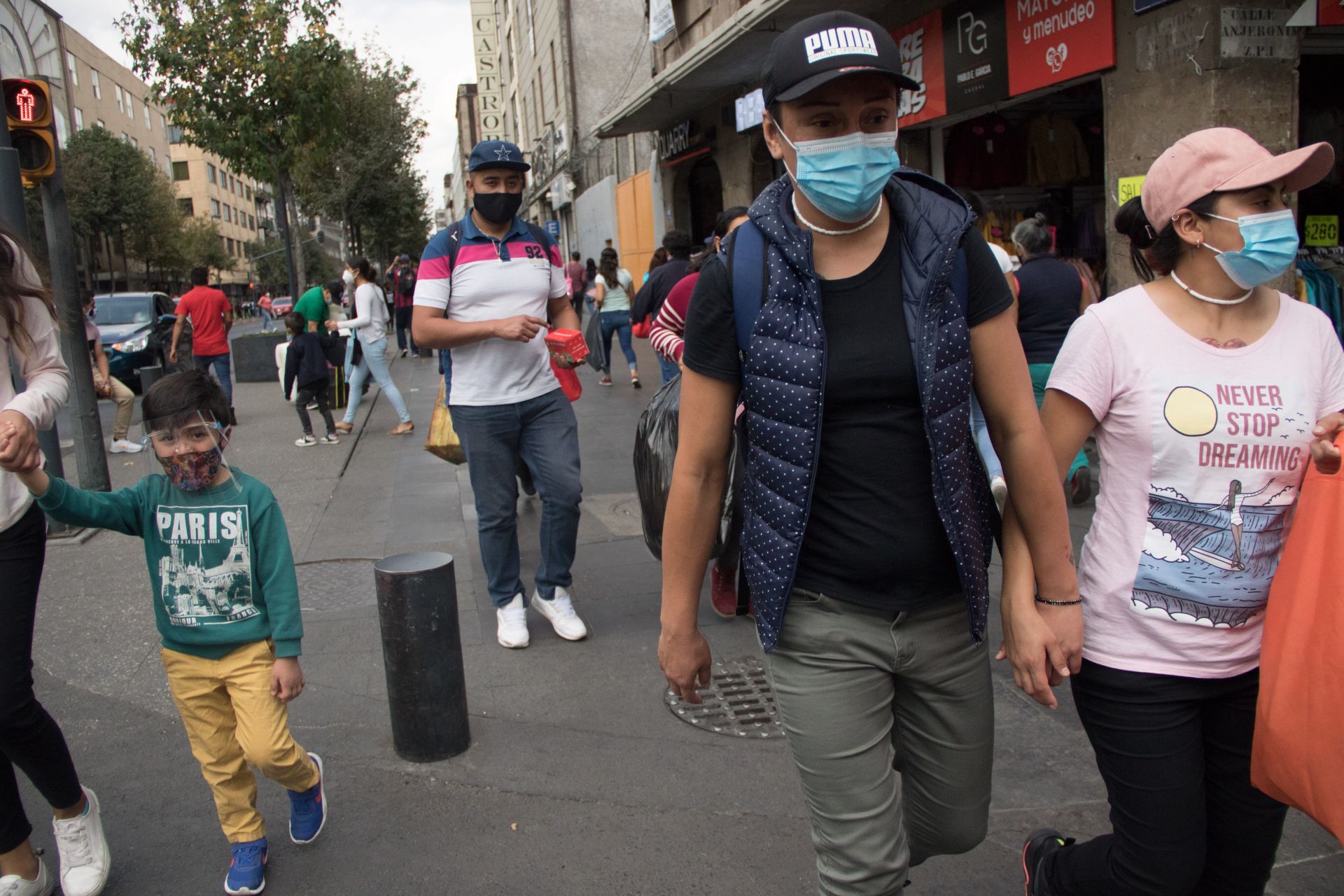 Centro Histórico. Ciudad de México, 6 de diciembre de 2020.
