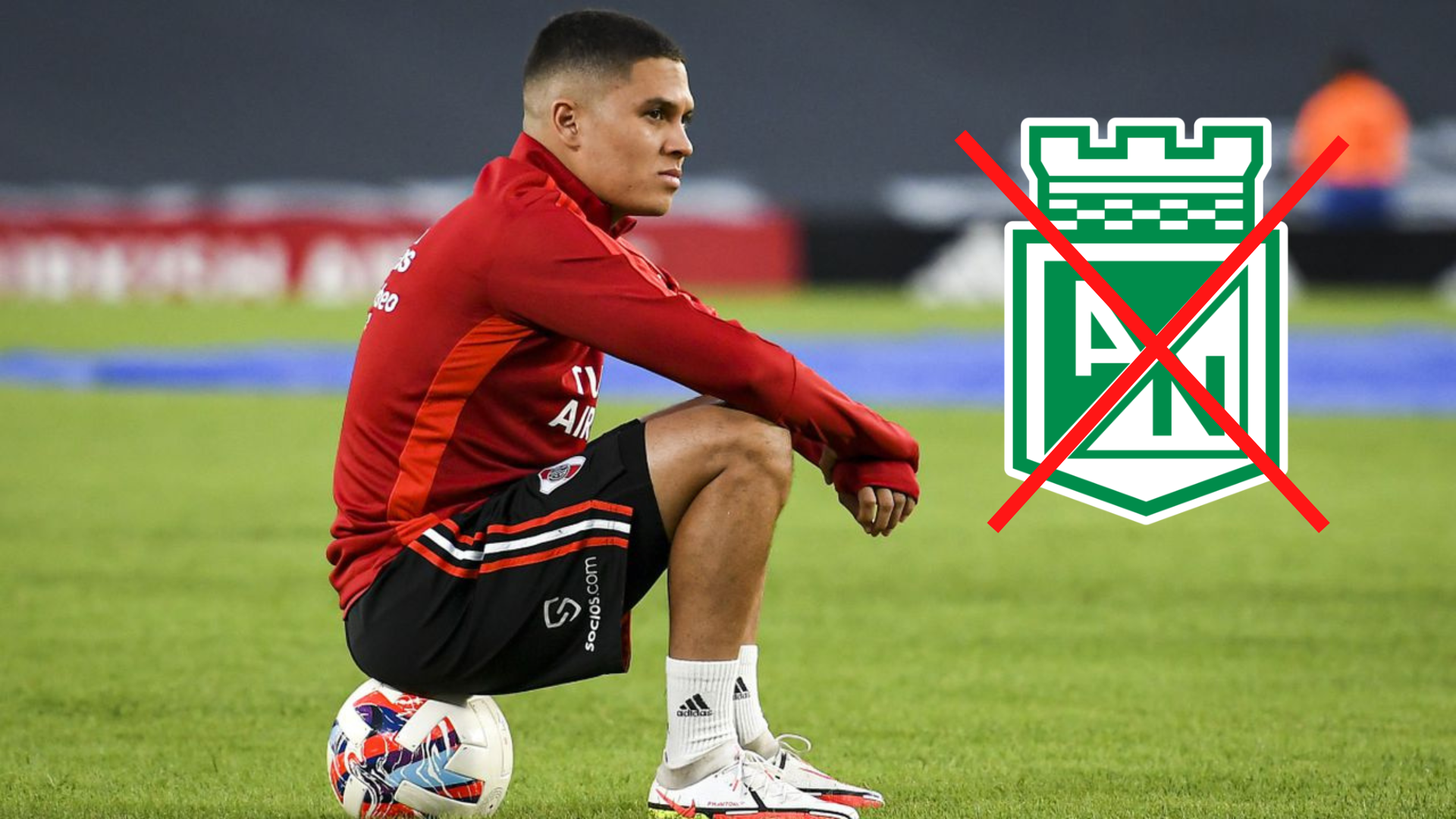 Juan Fernando Quintero does not have Atlético Nacional as an option if he decides to return to Colombian football in the future.  Photo: Reuters and Atlético Nacional.