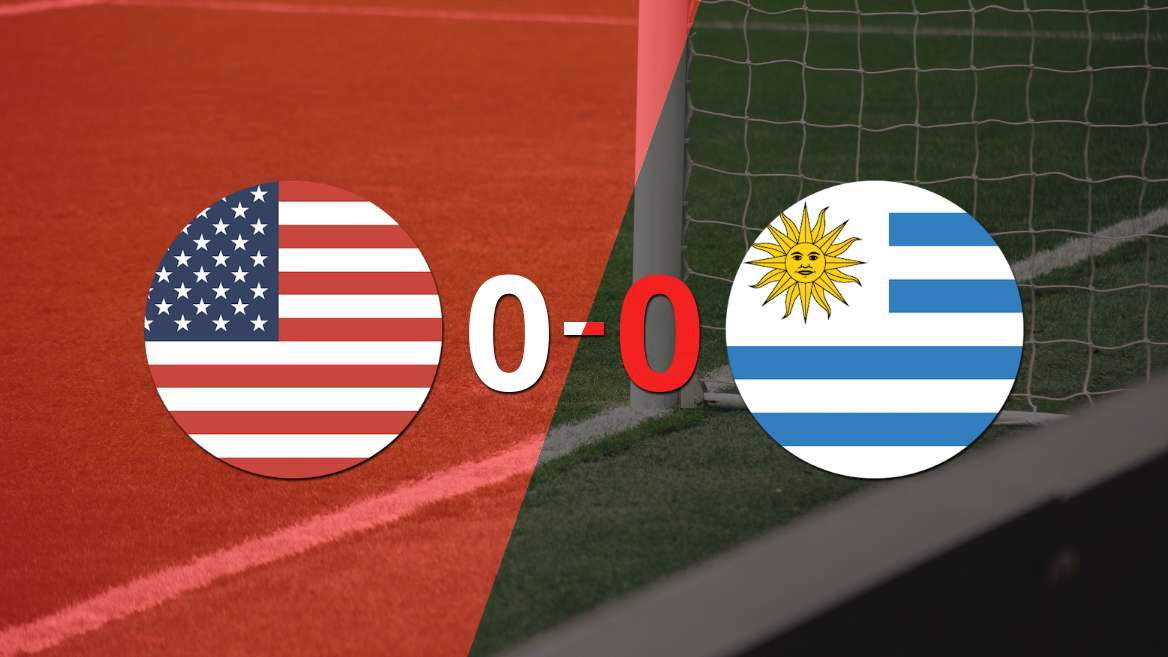 Estados Unidos y Uruguay no se sacaron ventaja y terminaron sin goles