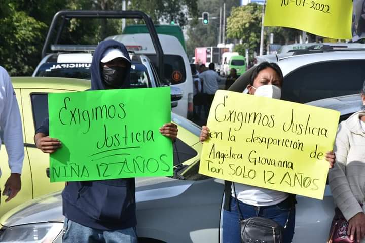 Familiares protestaron por la desaparición de la menor de 12 años. (Foto: Facebook)