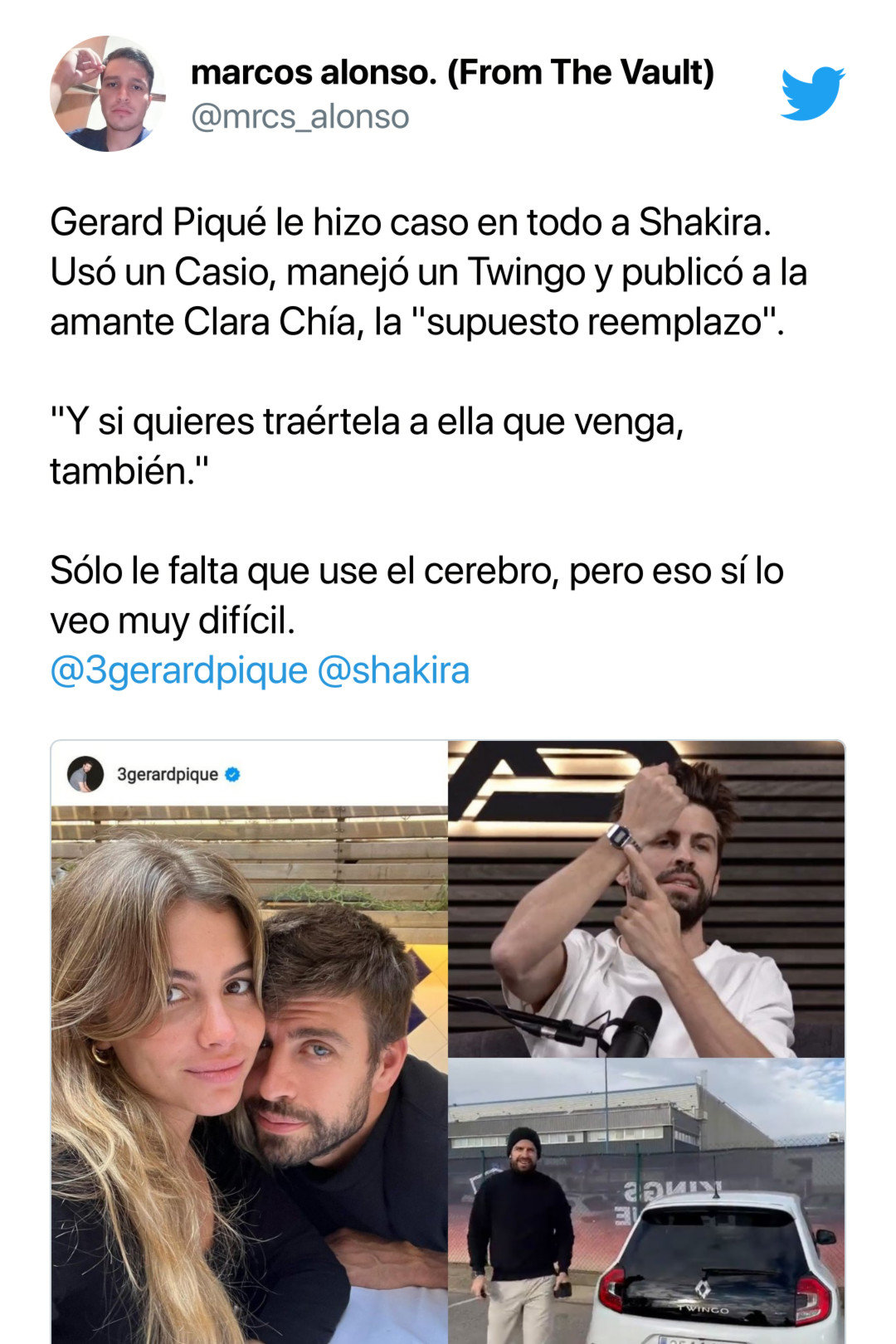 Redes Estallan En Memes Contra Piqué Por Su Foto Con Clara Chía “solo Le Falta Que Use El 4255