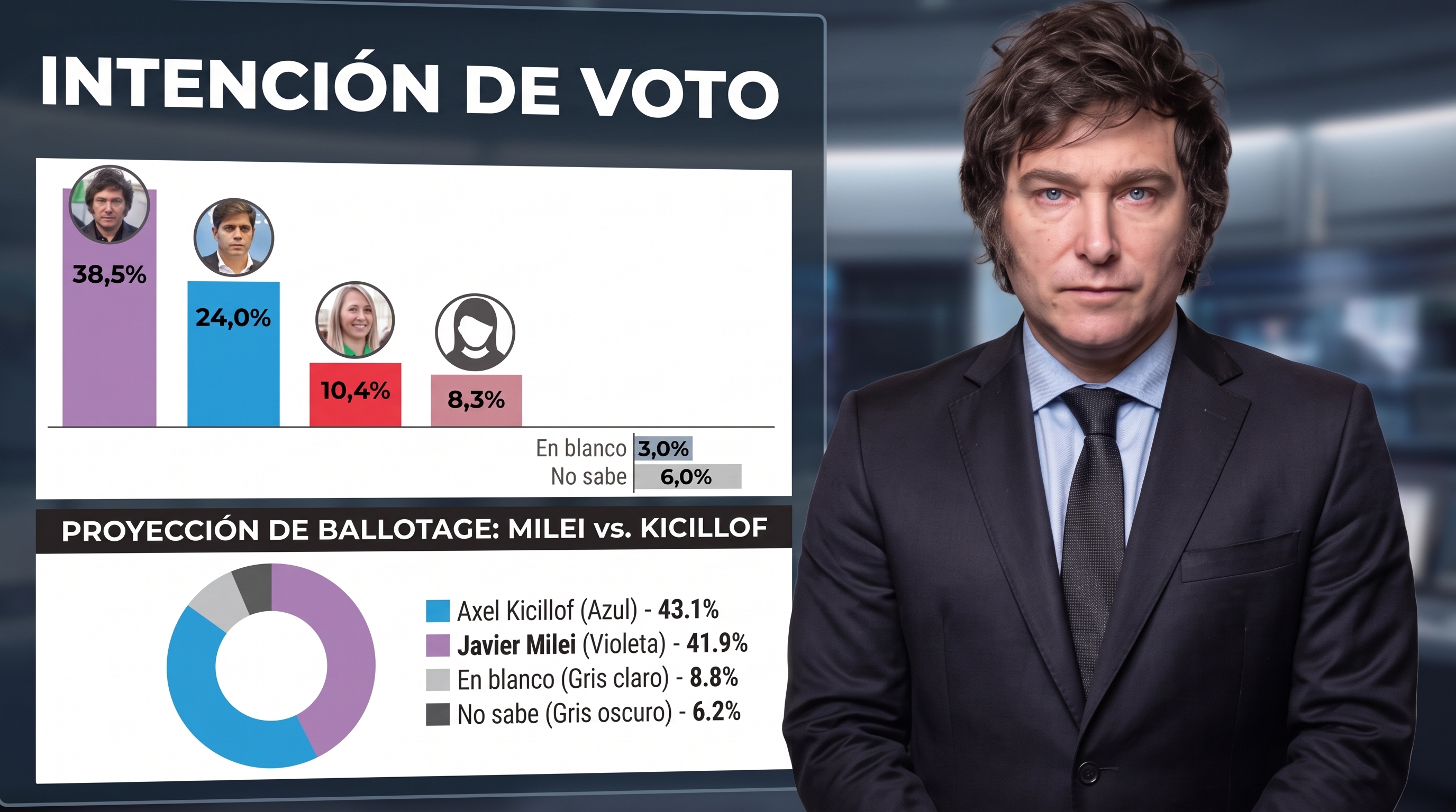 Los 1000 d&iacute;as de Milei: el Gobierno llega con su peor valoraci&oacute;n y malestar econ&oacute;mico, pero conserva su piso electoral