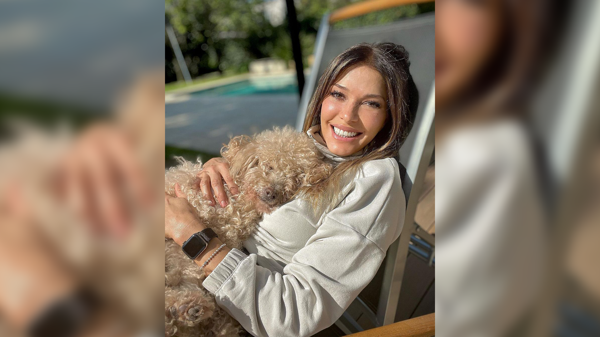 Catherine Fulop with her dog Ronnie (Photo: Instagram)