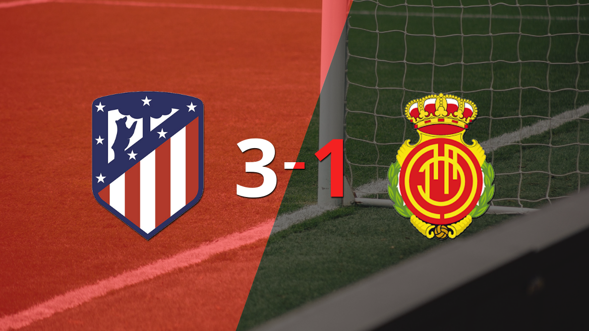 Gran victoria de Atlético de Madrid sobre Mallorca por 3-1