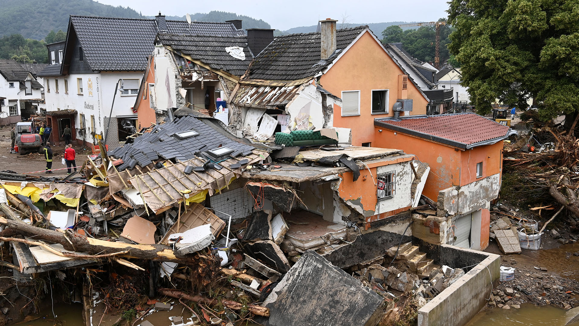 Casas destruidas en Alemania