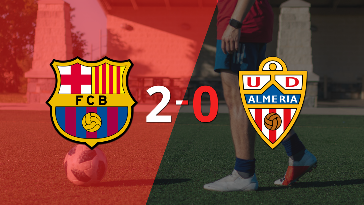 Derrota de Almería por 2-0 en su visita a Barcelona