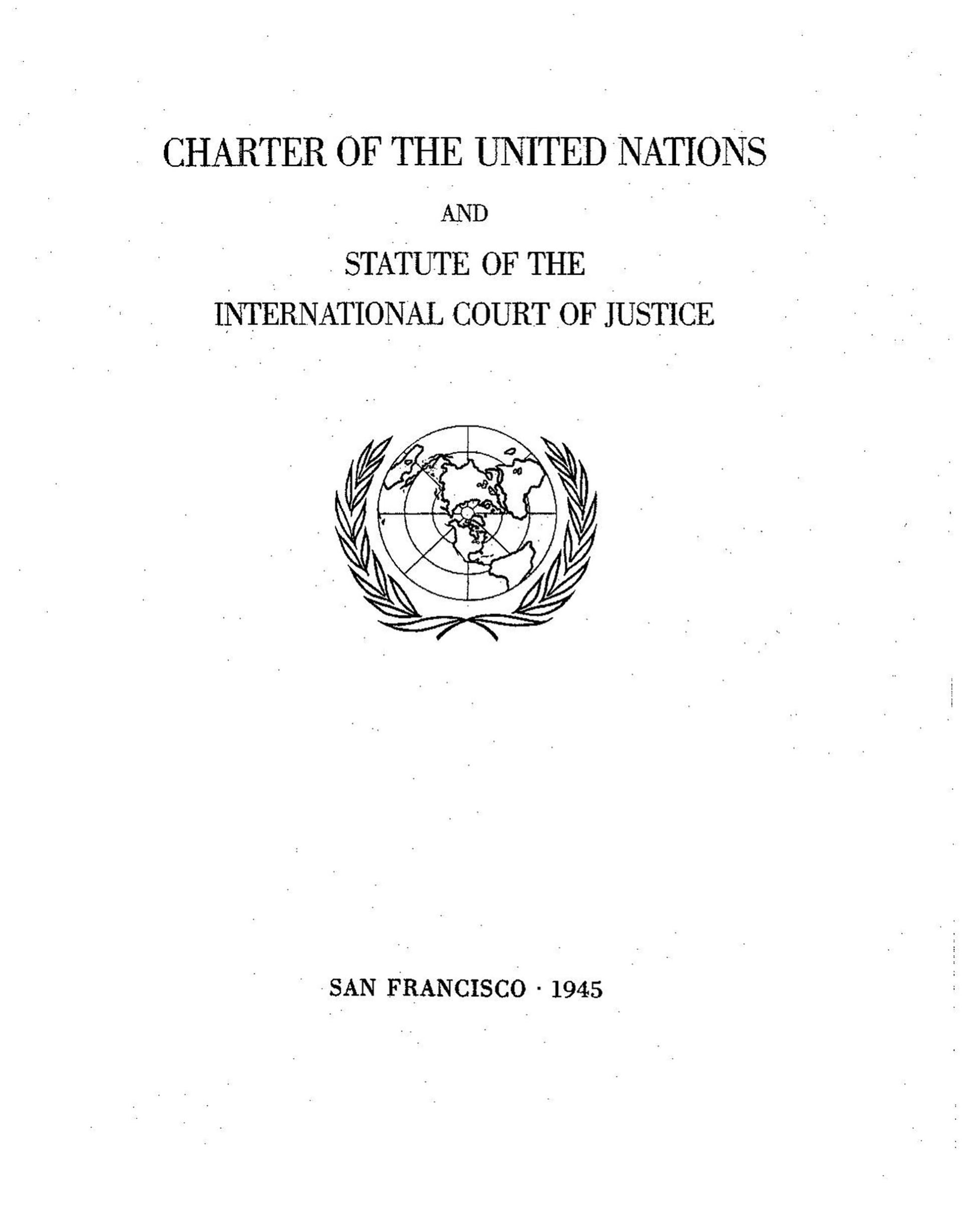 Portada de la Carta de las Naciones Unidas