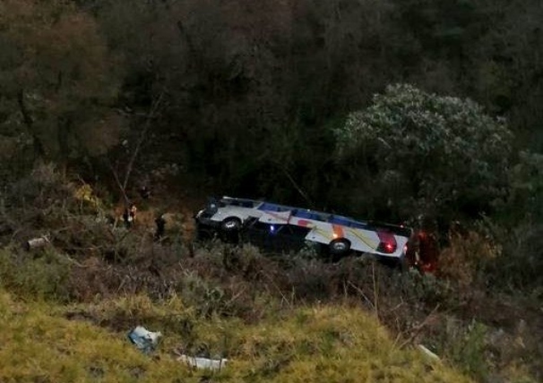 The accident occurred at kilometer 46 of the Mexico - Puebla highway (Photo: Agence Mexiquense de Noticias)